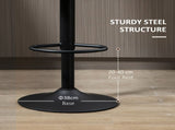 Adjustable Swivel Bar Stools Set of 2, Barstools with Footrest and Backrest, Steel Frame Gas Lift, T3398P343071