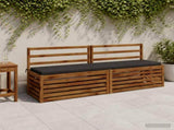 2-Piece Bench Cushions SOEST 2 pcs 100% Polyester Anthracite 949099