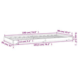 Bed Frame without Mattress 90x190 cm Single Solid Wood Pine 823504