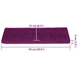 Stair Mats 30 pcs 65x21x4 cm Pink Rectangular Edge 3365835