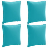 4-Piece Back Cushions PUTTEN 4 pcs 100% Polyester Turquoise 945162