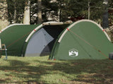 Camping Tent Tunnel 4-Person Green Waterproof 94394