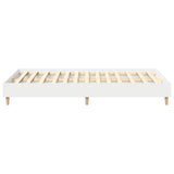 Bed Frame White 137 x 190 cm Engineered Wood 901003