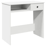 ZNTS Desk White 80x40x75 cm Engineered Wood 860472