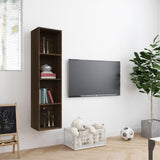 Book Cabinet/TV Cabinet Brown Oak 143x30x36cm Engineered Wood 815272
