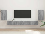 TV Cabinet Set 4 pcs Grey Sonoma Engineered Wood 3409165