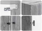 Wall-Mounted Cabinet Grey Sonoma 66 x 34.5 x 90 cm 897891