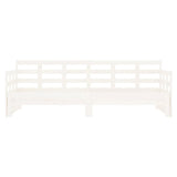 ZNTS Pull-out Day Bed without Mattress White 2x cm 820378