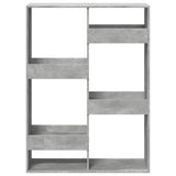 Bookcase Concrete Grey 100x33x135 cm Engineered Wood 3309387