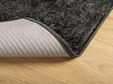 Rug ISTAN High Pile Shiny Look Anthracite 100x200 cm 375639