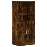 Kitchen Cabinet Smoked Oak 57x41.5x131.5 cm Engineered Wood 860125