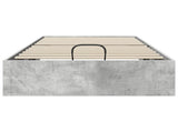 Ottoman Bed Frame Concrete Grey 90 x 200 cm Engineered Wood 3409256