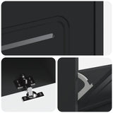 Shoe Cabinet UTRECHT 78 x 24 x 100 cm Engineered Wood Black 897756