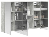 Bathroom Mirror Cabinet Concrete Grey 80 x 14.5 x 70 cm 889106