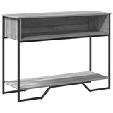 Console Table Grey Sonoma 100x35x74.5 cm Engineered Wood 848532