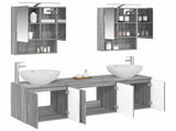 Bathroom Cabinet Set 5 pcs Grey Sonoma Engineered Wood 3406484