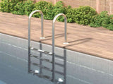 Pool Ladder 54x38x184.5 cm 304 Stainless Steel 93459