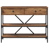 Console Table with Drawer Brown 100 x 34.5 x 75 cm Wood 871304