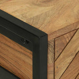 Console Table Brown 90 x 35 x 75 cm Solid Acacia Wood 374106