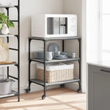 Kitchen Trolley Grey Sonoma 60x41x76 cm Engineered Wood 842304