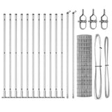 Welded Wire Fence with Concrete Base 25 x 1.2 m 3351063