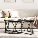 Coffee Table Black Oak 80 x 80 x 42 cm 868249