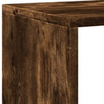 Book Cabinet Smoked Oak 137.5x29x137.5 cm Engineered Wood 3310293
