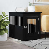 Dog Crate Furniture Black 55x80x68 cm Engineered Wood 838324