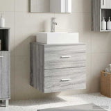 Wall-Mounted Sink Vanity Grey Sonoma 49.5 x 41 x 62.5 cm 890283