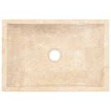 142773 Sink 45x30x12 cm Marble High Gloss Cream