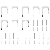 Sliding Door Hardware Kit 400 cm Stainless Steel Silver 3295768
