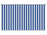Outdoor Roller Blind 90% UV Block Blue and White Stripe HDPE 42035981