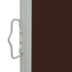 Patio Retractable Side Awning 160x300 cm Brown 48349