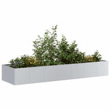 Planter 280x80x40 cm Galvanised Steel 860764