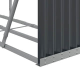 Log Holder Anthracite 180x45x100 cm Galvanised Steel 364564