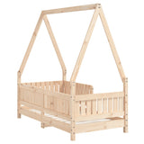 Kids Bed Frame 70x140 cm Solid Wood Pine 834501