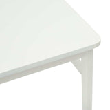 Dining Chair 2 pcs White Solid Rubber Wood 42020498