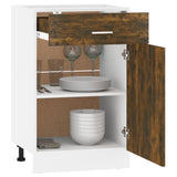 Drawer Bottom Cabinet Lyon Smoked Oak 50x46x81.5 cm Engineered Wood 815573