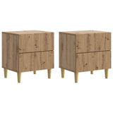 Bedside Cabinet with Drawer 2 pcs Artisan Oak 43 x 34.5 x 48 cm 894544