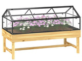60 x 120cm Raised Garden Bed with Wooden Base - Natural T3398P551659
