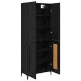 Highboard Black Oak 69.5 x 34 x 180 cm Engineered Wood 3403588