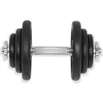 ZNTS 18 Piece Dumbbell Set 40 kg Cast Iron 91411