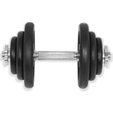 ZNTS 18 Piece Dumbbell Set 40 kg Cast Iron 91411
