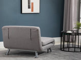 Adjustable Back Futon Sofa Chair - Grey T3398P344804