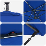 Umbrella Azurblau 294 x 200 x 270 cm Polyester and Aluminium 42003396