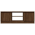 ZNTS TV Cabinet with Door Brown Oak 102x30x36 cm 823357