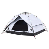 Camping Tent Dome 4-Person White Blackout Fabric Quick Release 4004184