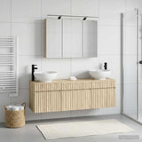 Bathroom Cabinet Set 4 pcs Sonoma Oak Engineered Wood 3406617