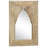 Hand Painted Mirror 40x55 cm Solid Mango Wood 286156