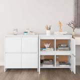 Sideboards 2 pcs White 70x41x75 cm Engineered Wood 3098089